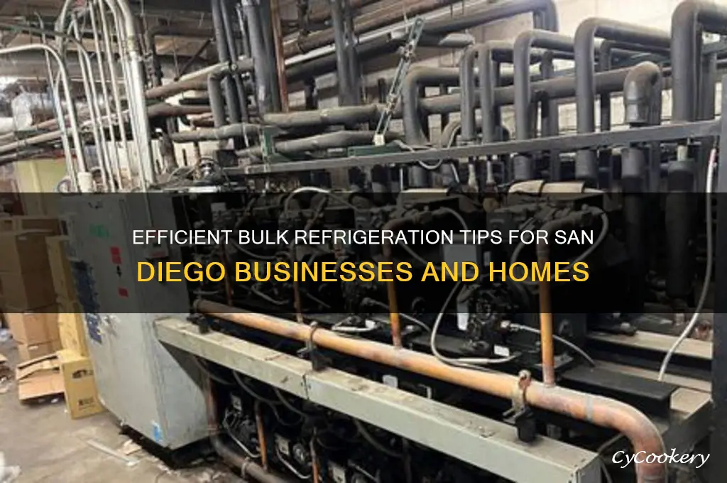 how to refrigerate big quantities san diego