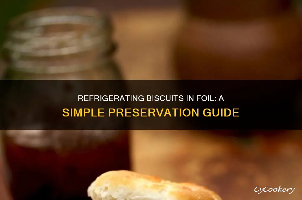 how to refrigerate biscuits wrapped in foil