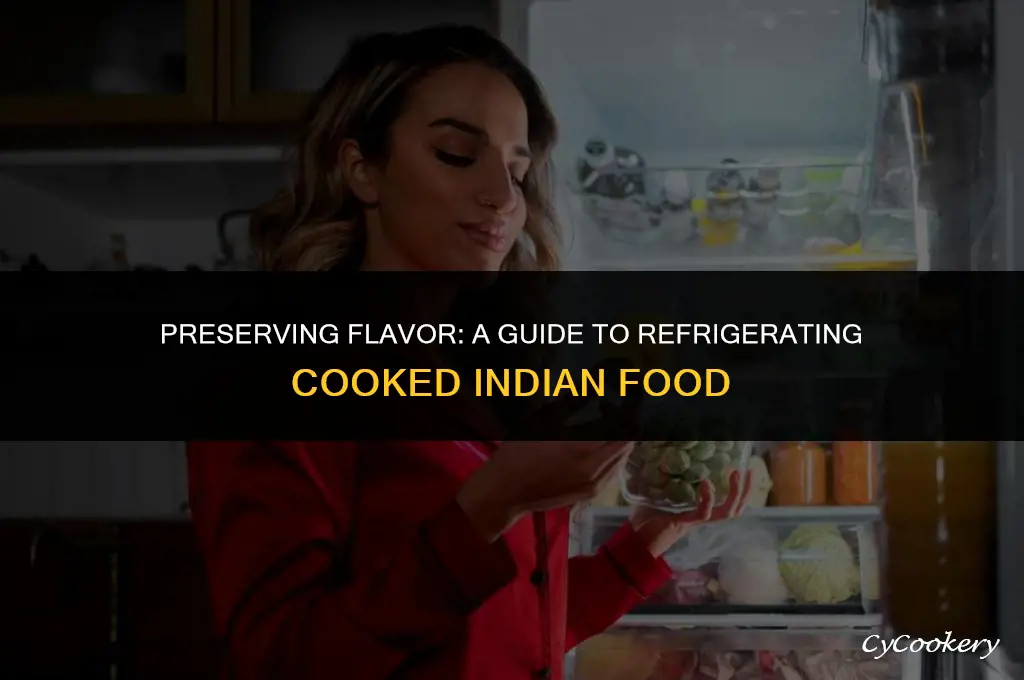 how to refrigerate cooked indian food for a week
