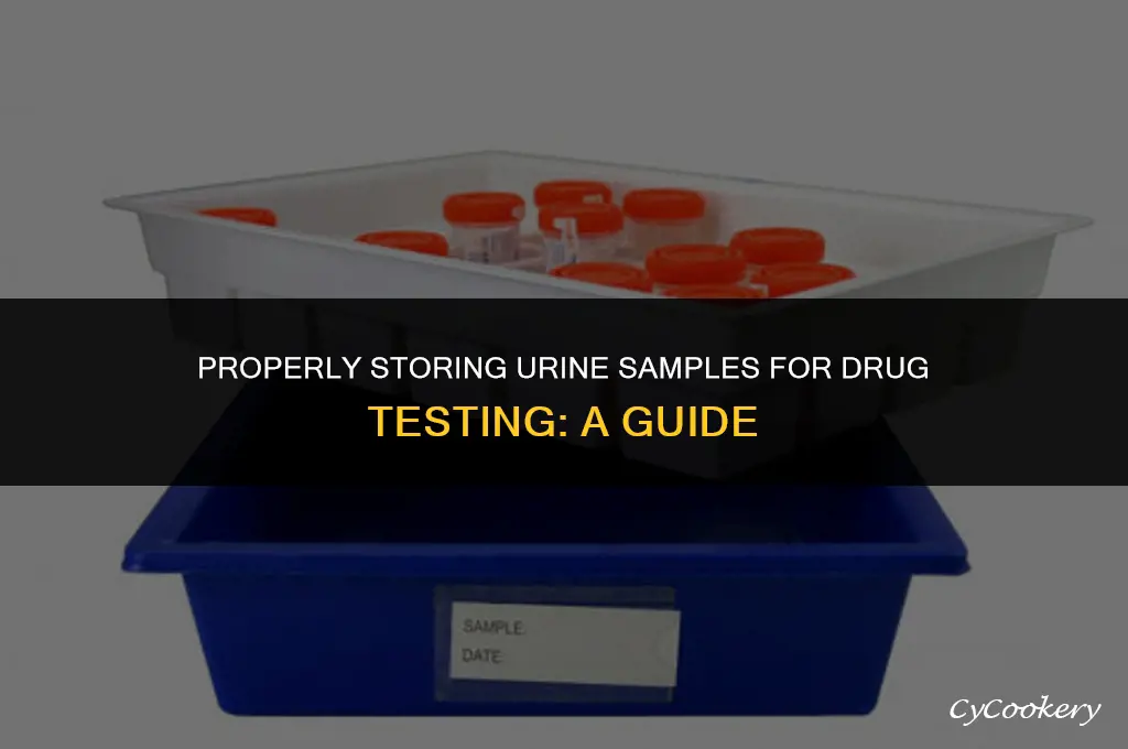 how to refrigerate urine for a drug test
