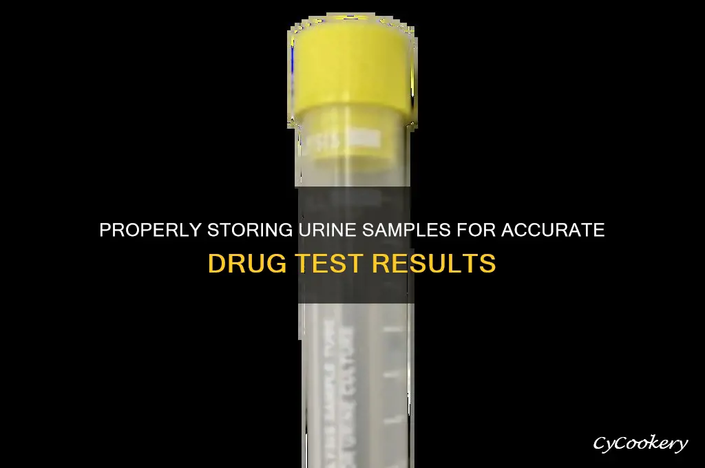 how to refrigerate urine for drug test