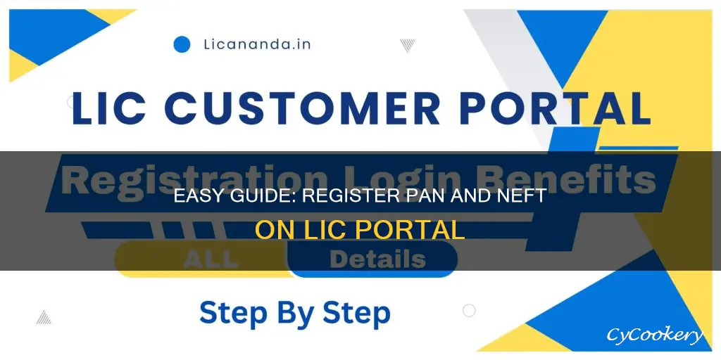 how to register pan and neft in lic portal