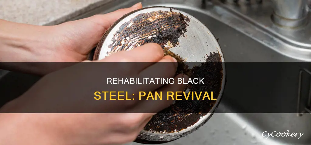 how to rehab a black steel pan