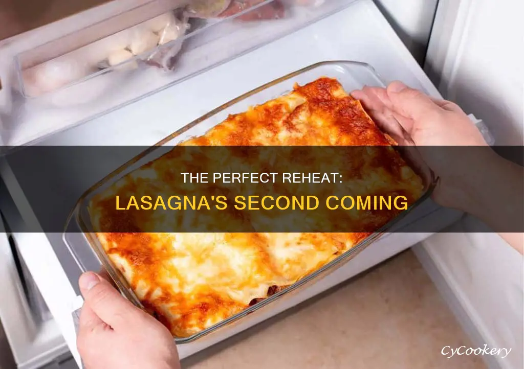 how to rehead a pan of lasagna