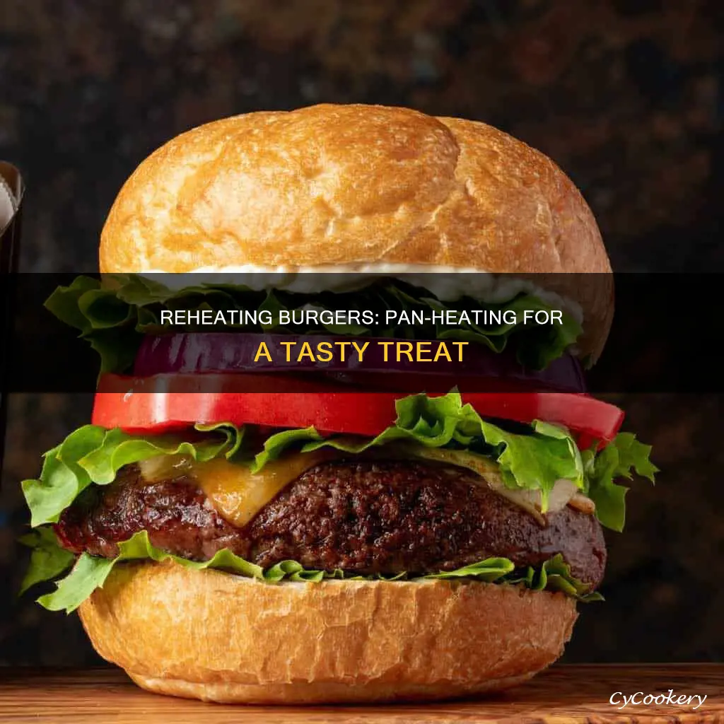 how to reheat a burger in a pan