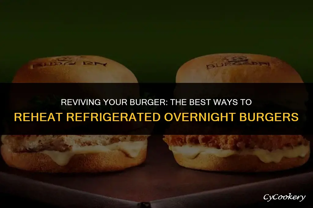 how to reheat a burger stored in refrigerator overnight