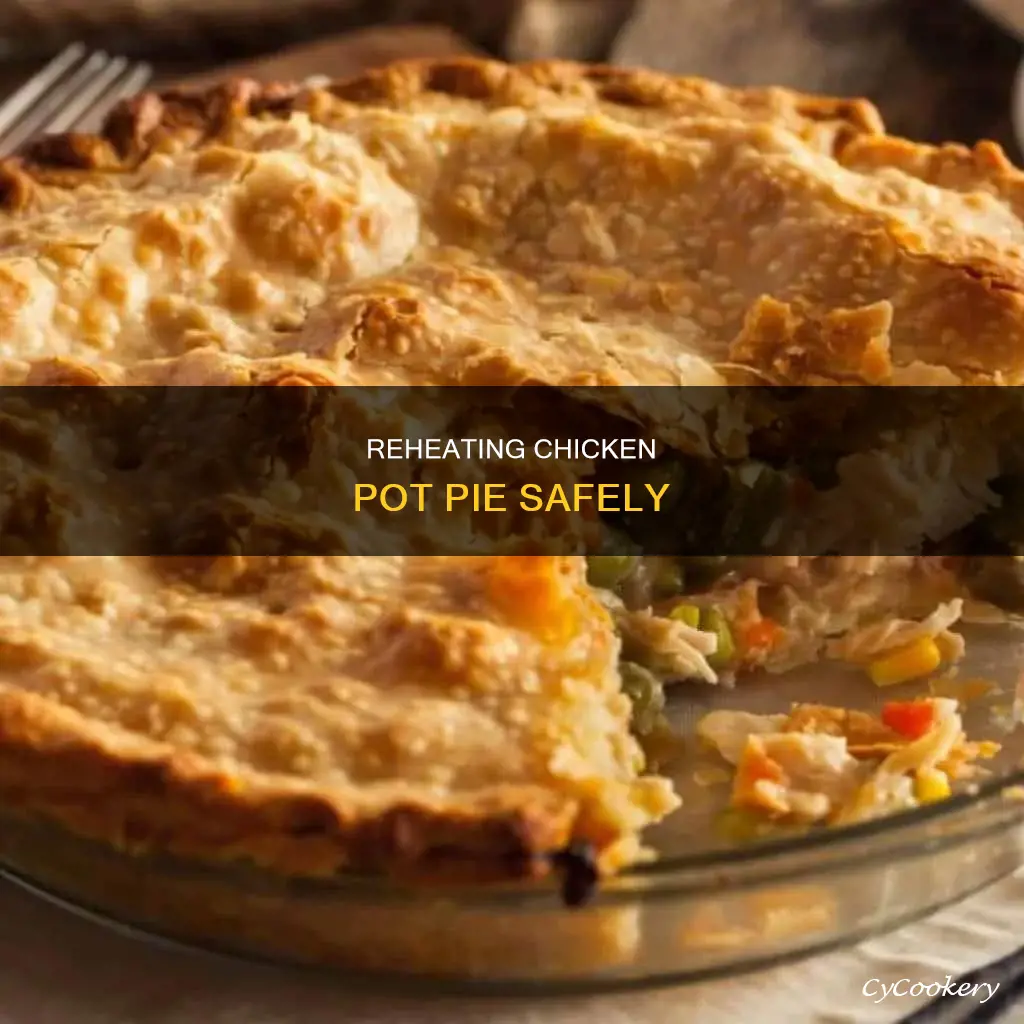 how to reheat a chicken pot pie in aluminum pan