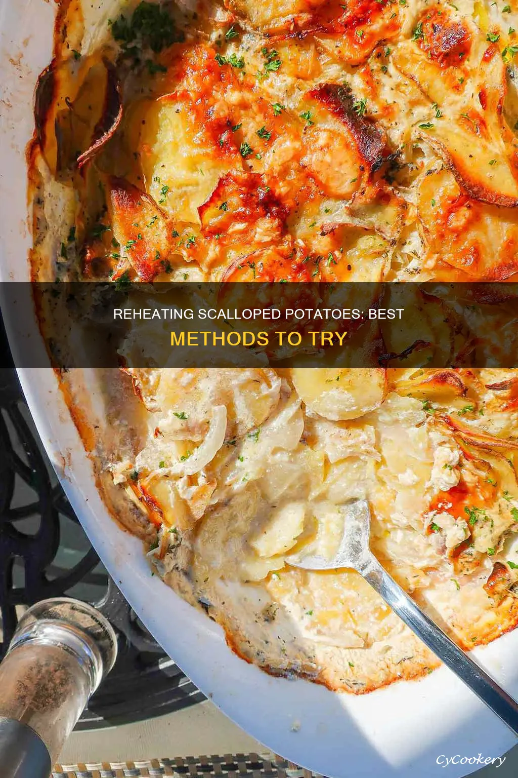 how to reheat a pan of scalloped potatoes