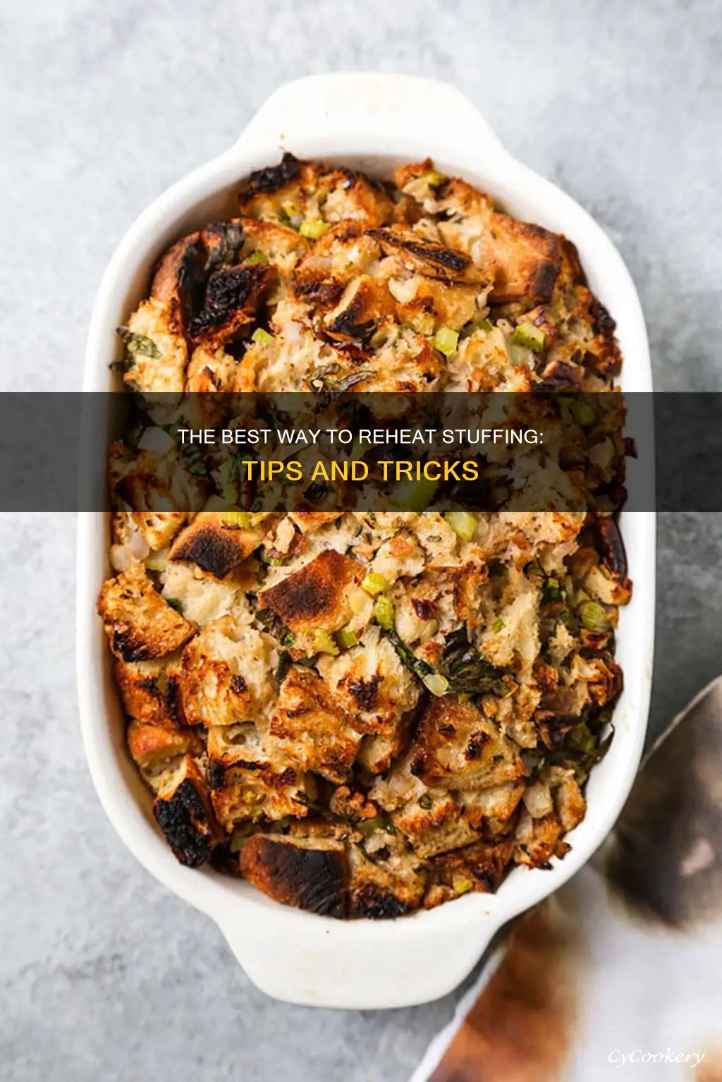 how to reheat a pan of stuffing