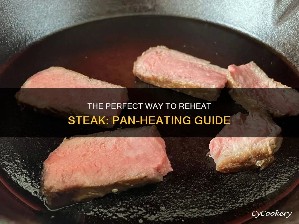 how to reheat a steak in a pan