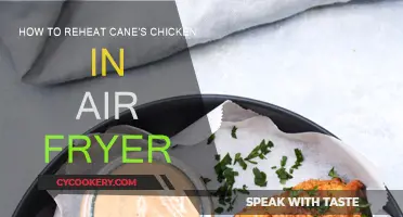 Reheating Cane's Chicken: Air Fryer Method