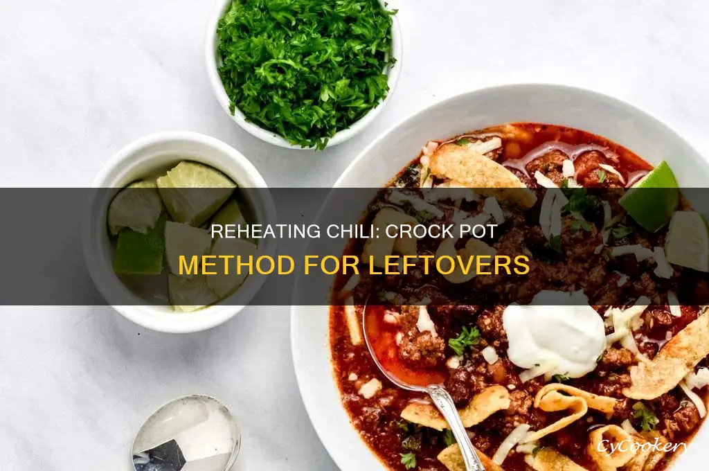 how to reheat cooked chili in a crock pot