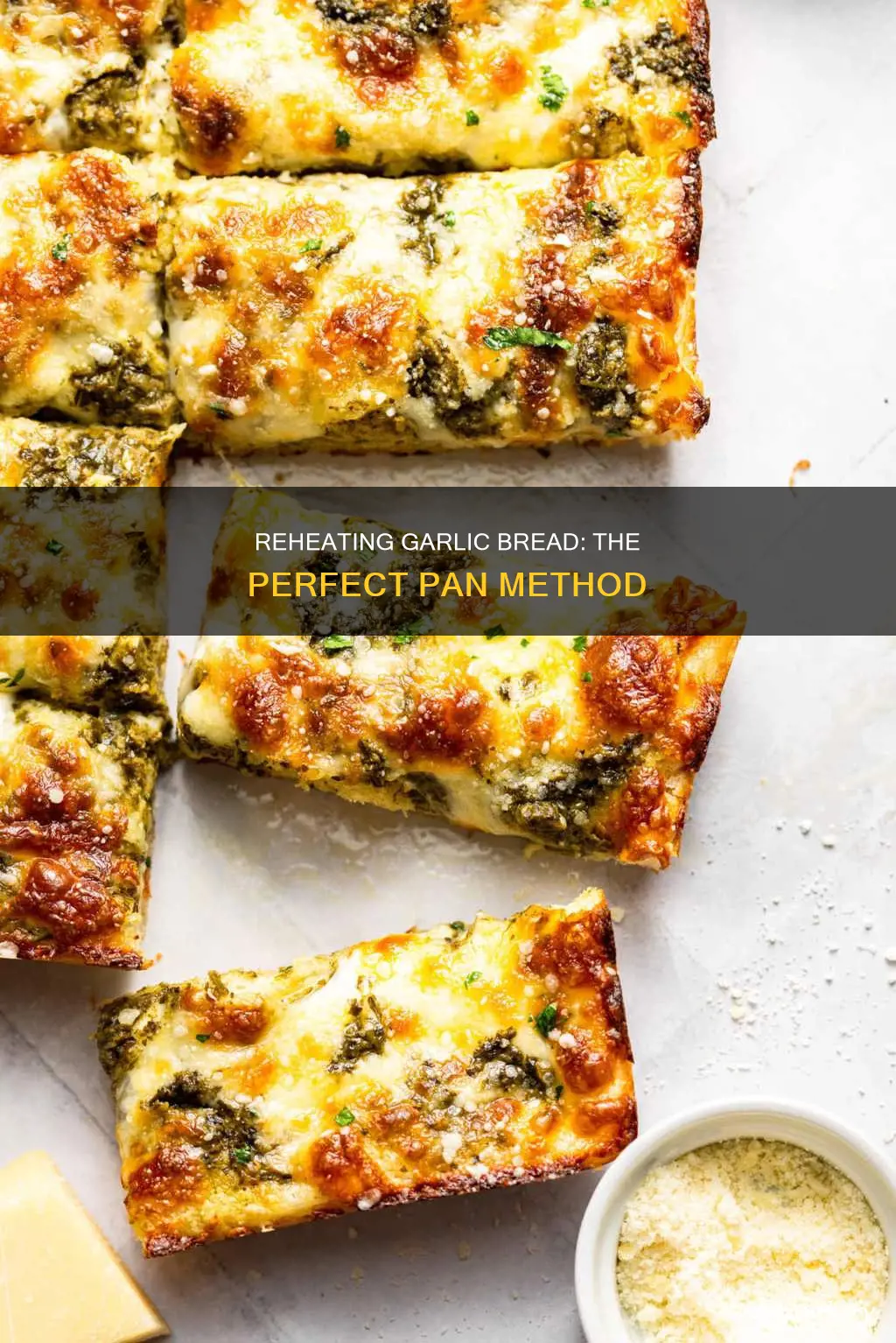 how to reheat garlic bread in pan