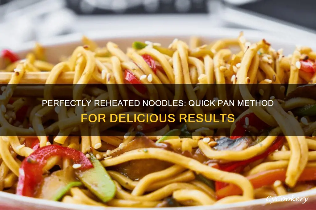 how to reheat noodles using a pan