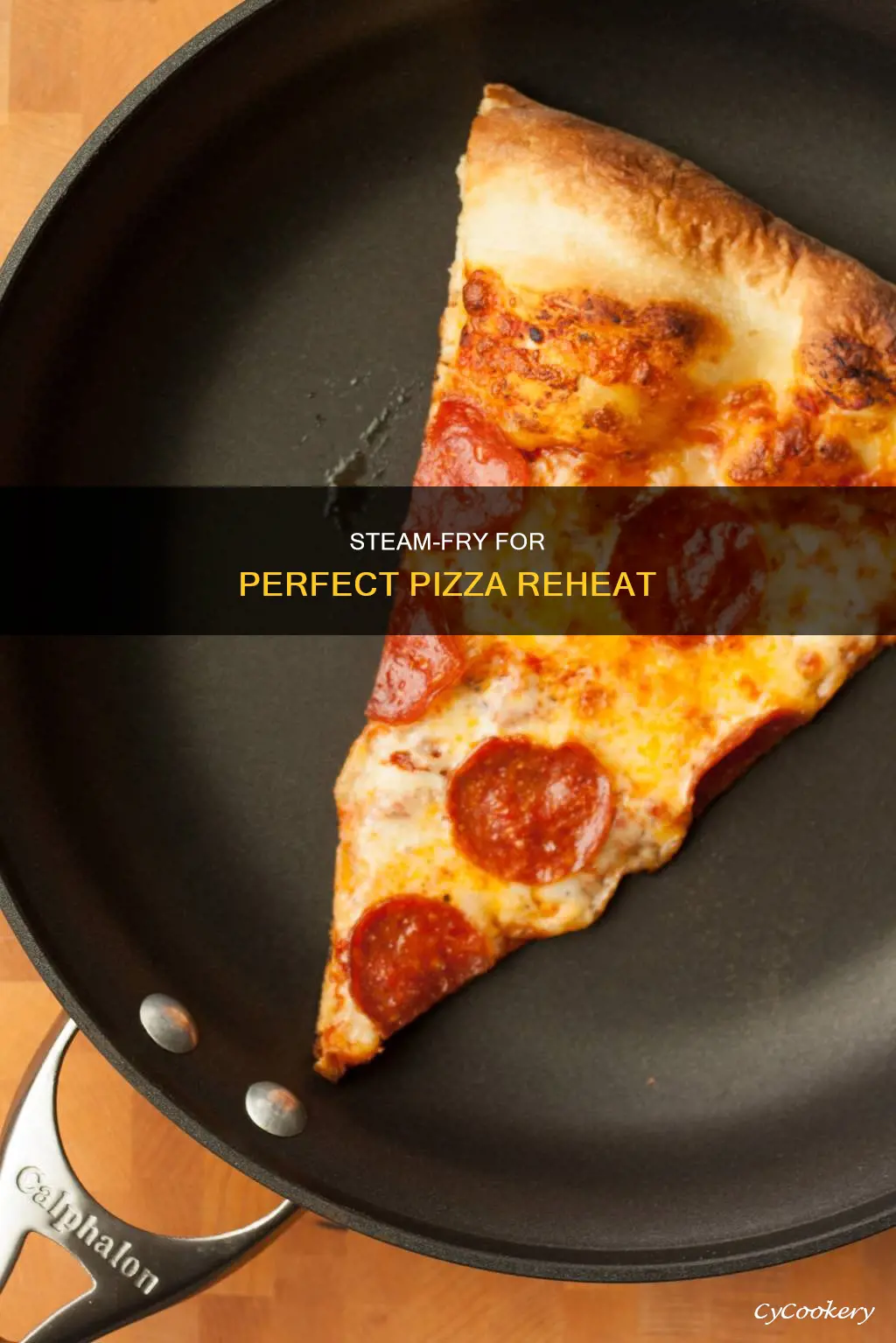 how to reheat pizza in a pan with water