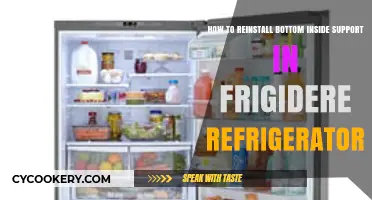 Reviving Your Frigidaire: Reinstall Bottom Inside Support with Ease