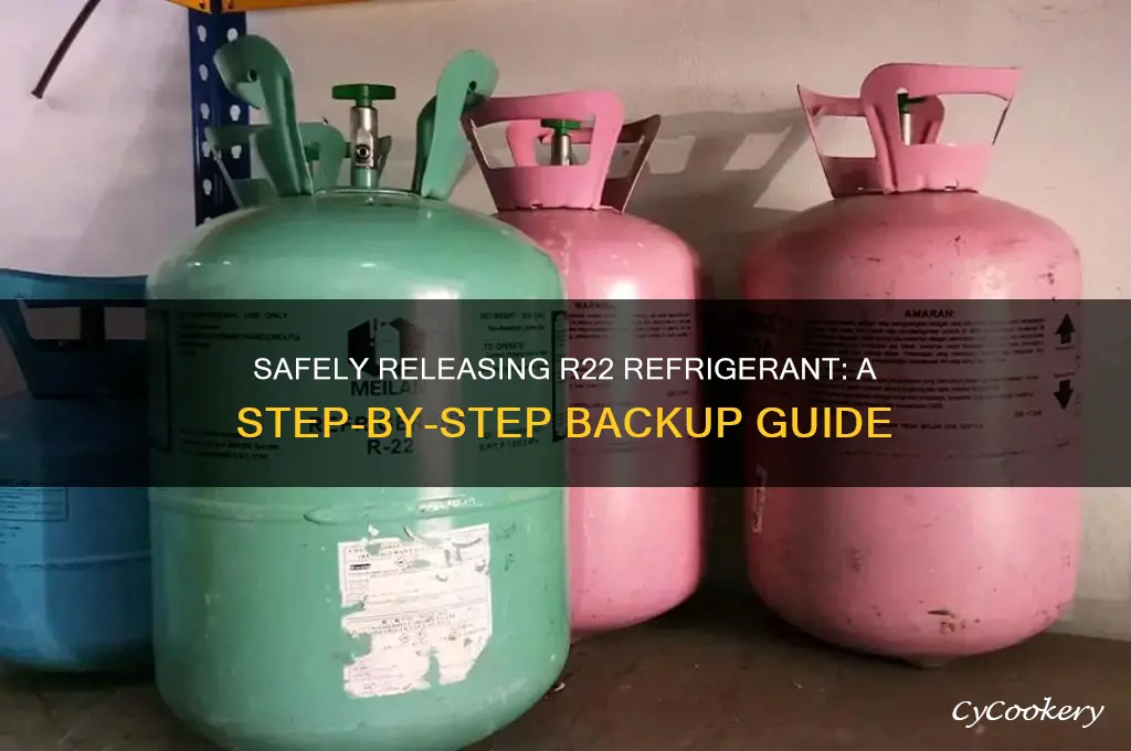 how to release back up r22 refrigerant