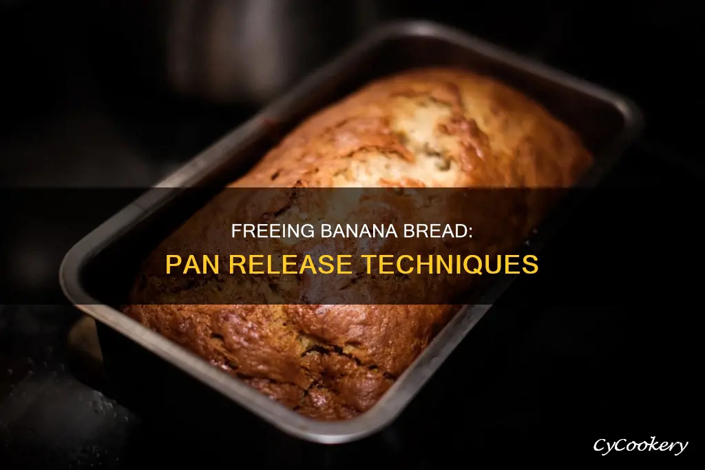 how to release banana bread from pan