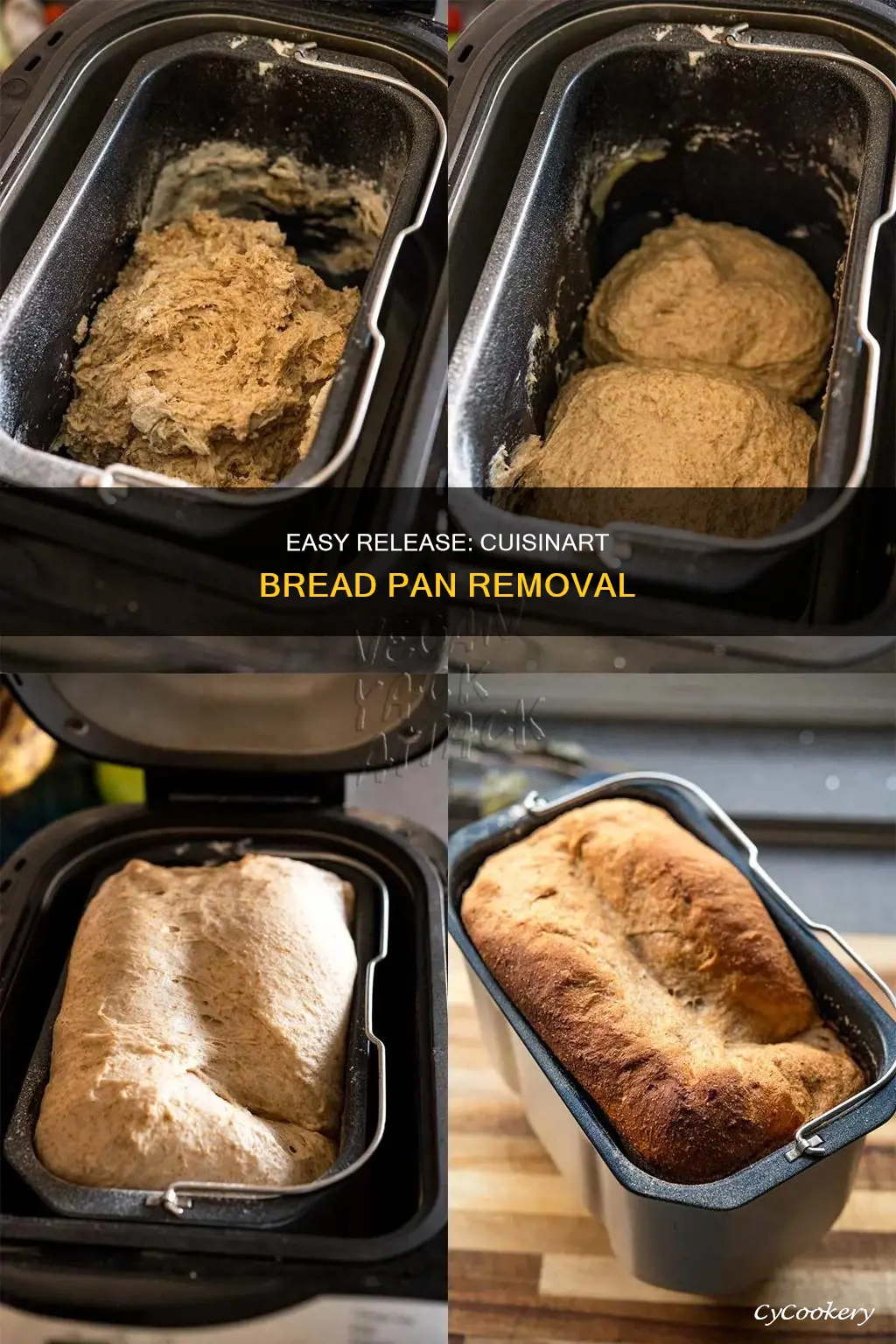 how to release bread pan from cuisinart