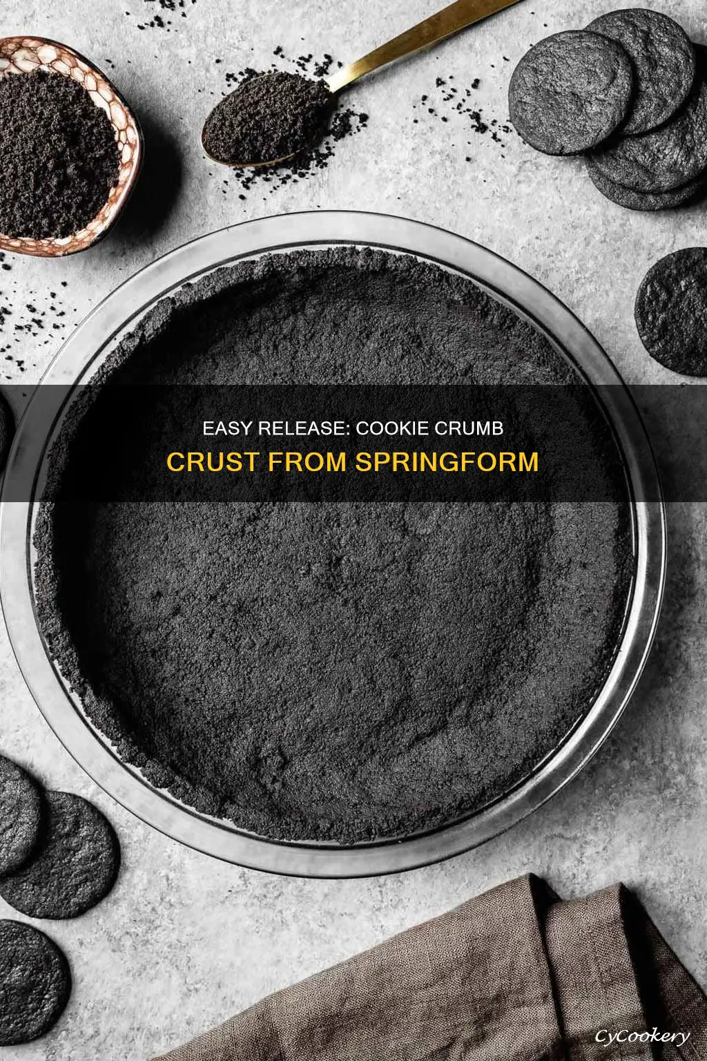 how to release cookie crumb crust from springform pan