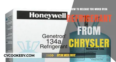 Safely Releasing Excess R13A Refrigerant from Chrysler Vehicles