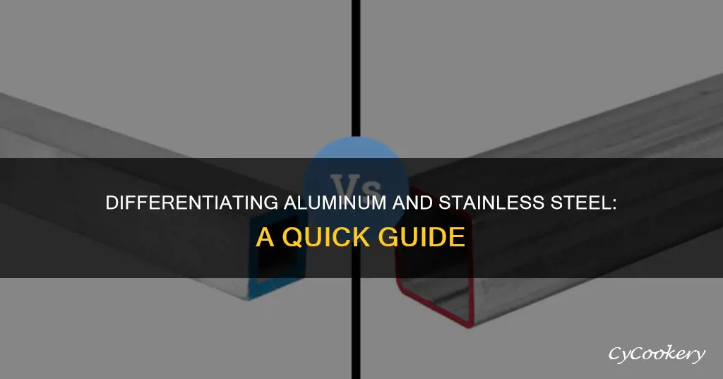 how to rell aluminum pans from stainless stell