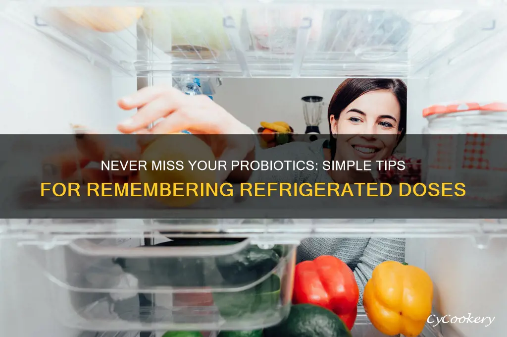 how to remember to take refrigerated probiotics