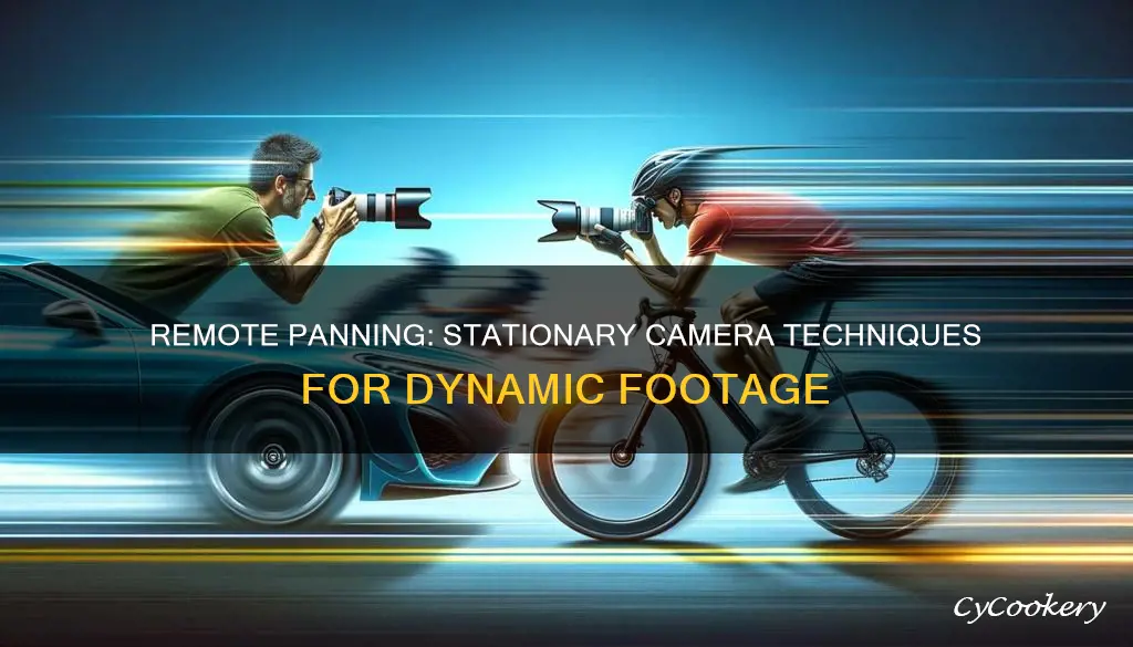 how to remotely pan a stationary camera
