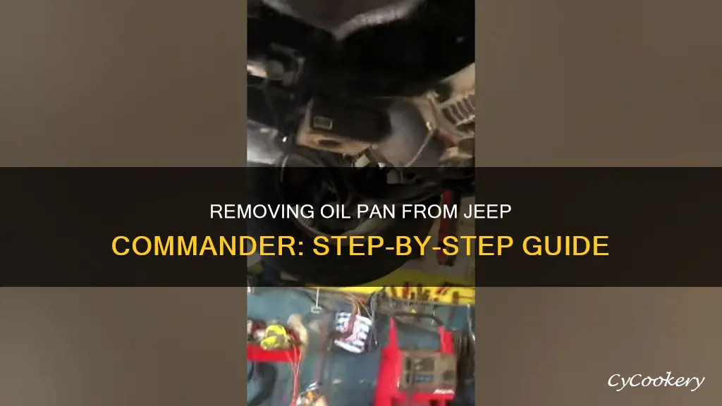 how to removal oil pan from 2007 jeep commander