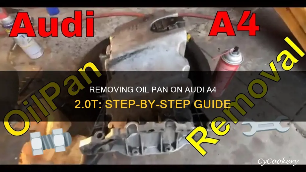 how to removal oil pan on 2006 audi a4 2.0t