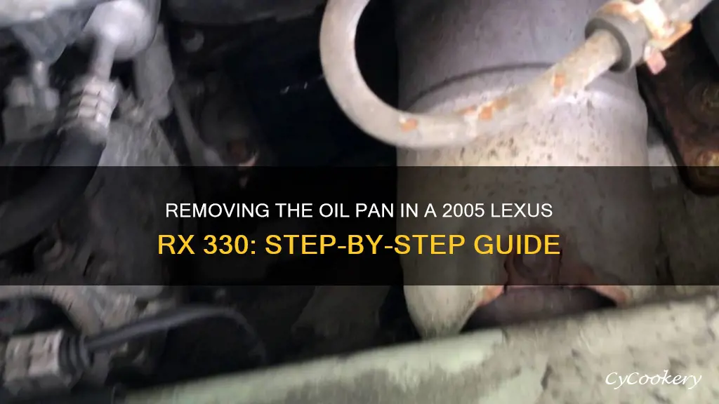 how to remove 2005 lexus rx 330 oil pan