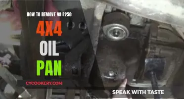 Removing Oil Pan from 98 F250 4x4: Step-by-Step Guide