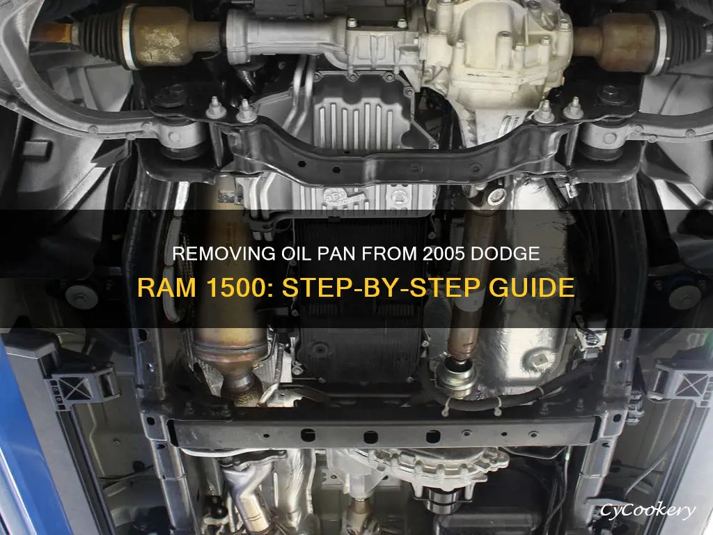 how to remove a 2005 dodge ram 1500 oil pan