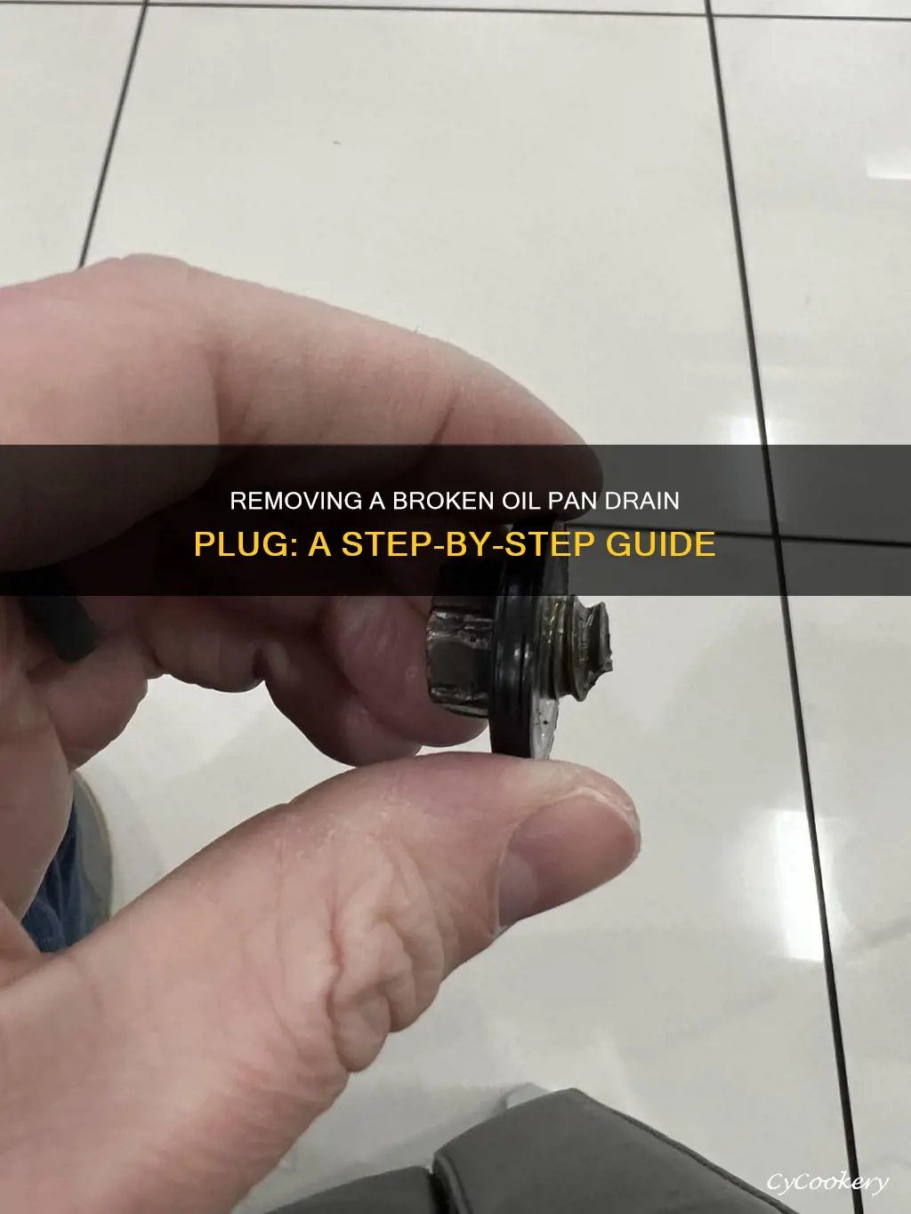 how to remove a broken oil pan drain plug