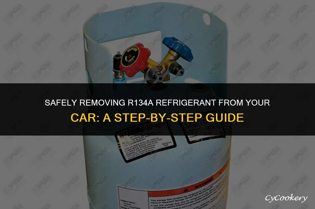 how to remove a c refrigerant from auto