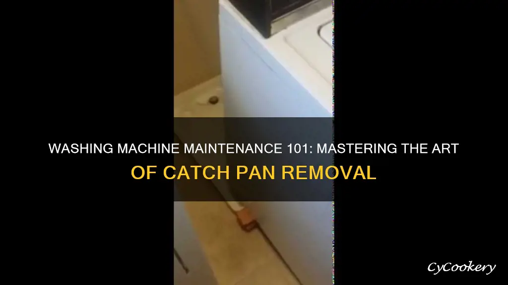 how to remove a catch pan for a washing machine