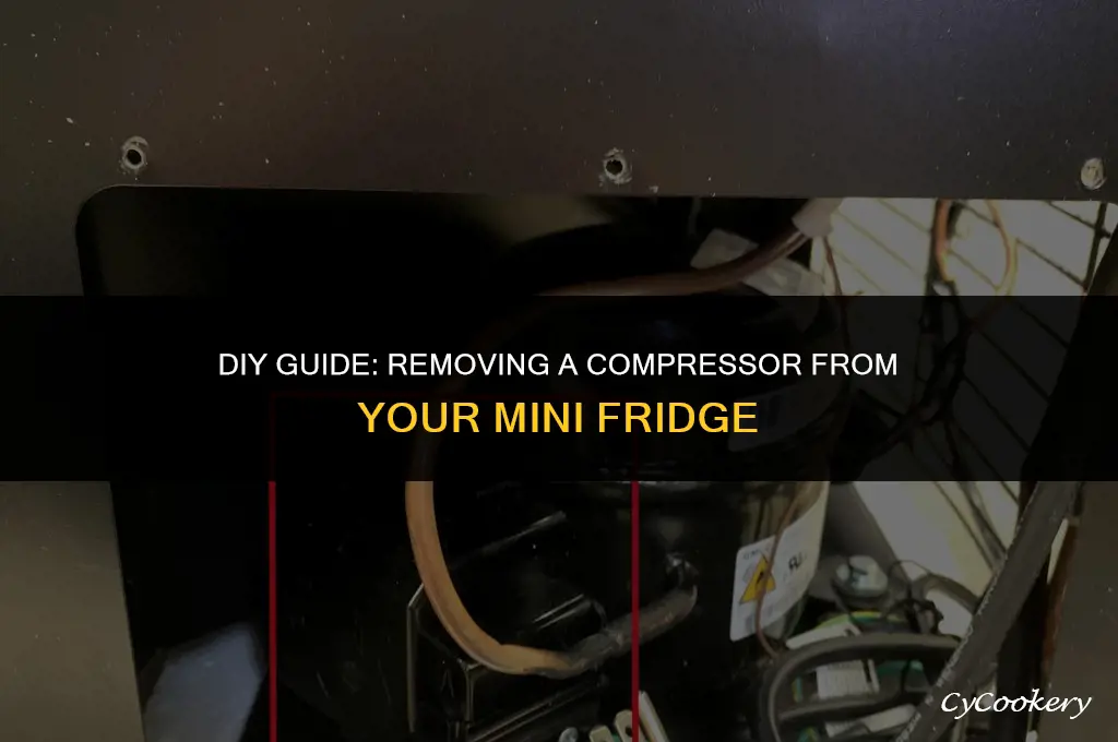 how to remove a compressor from a mini refrigerator