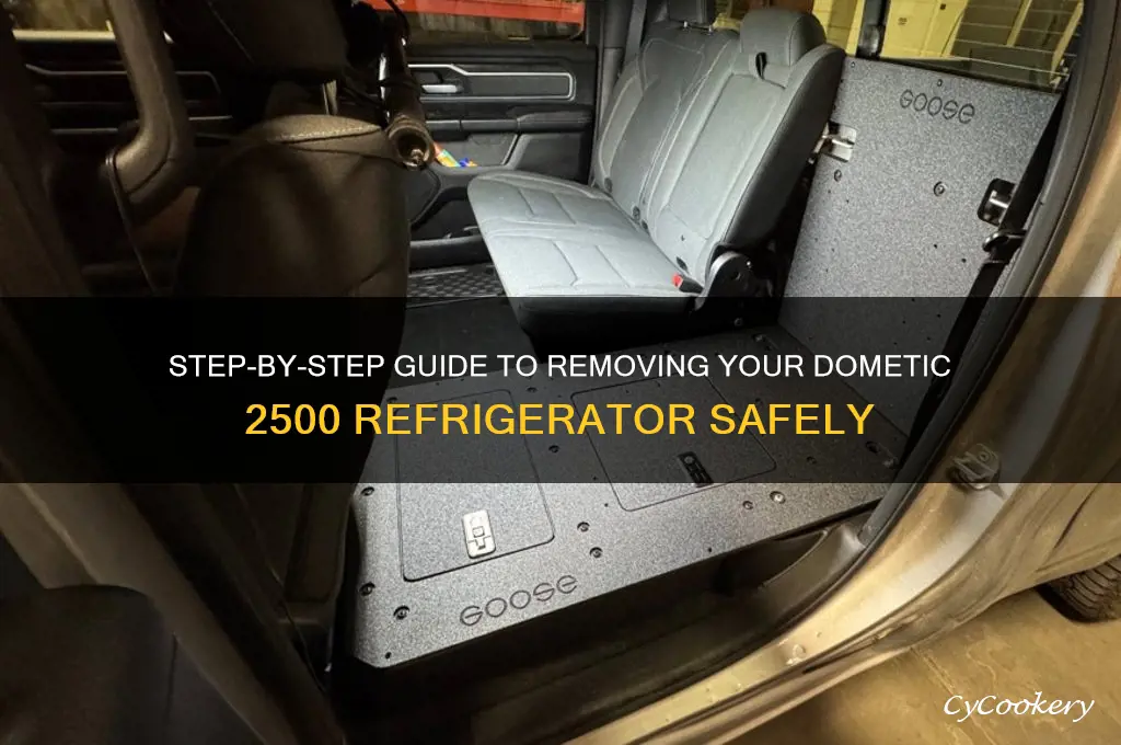 how to remove a dometic 2500 refrigerator