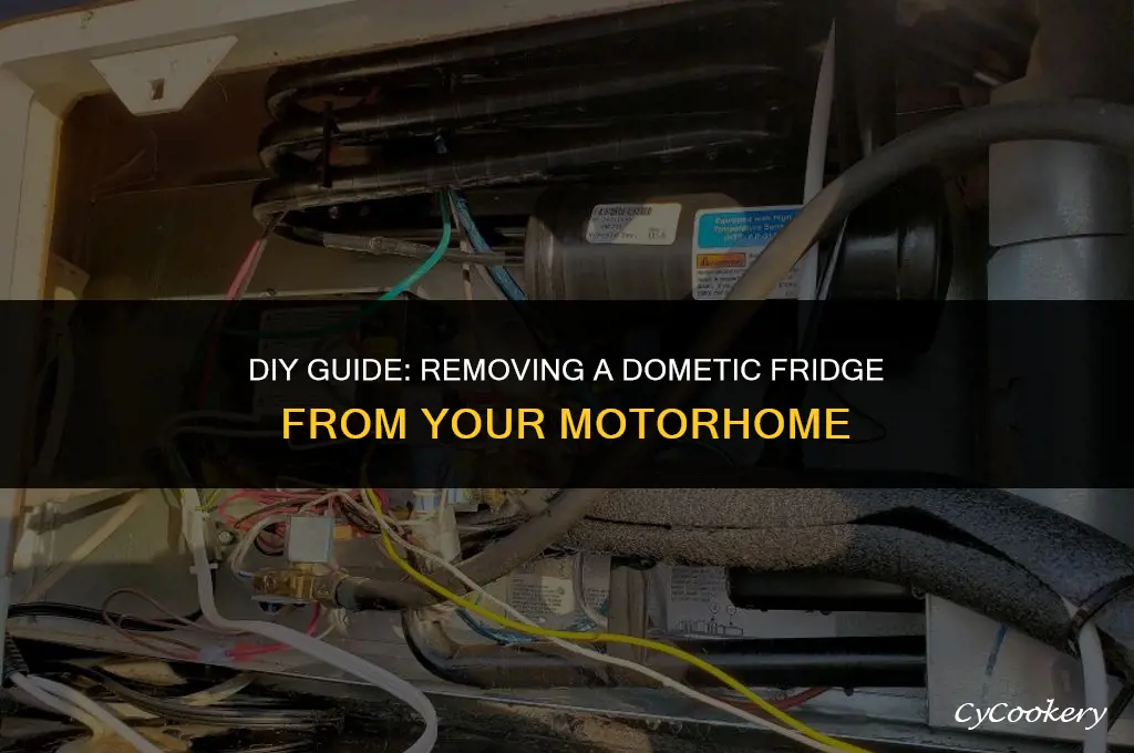 how to remove a dometic refrigerator from a motorhome