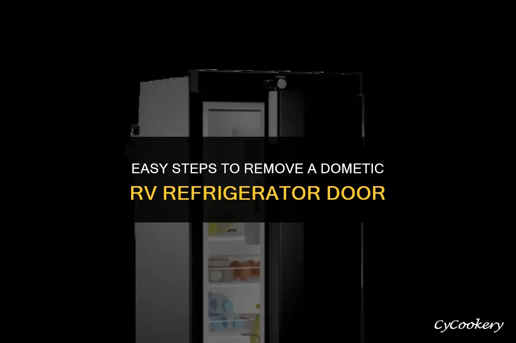 how to remove a dometic rv refrigerator door