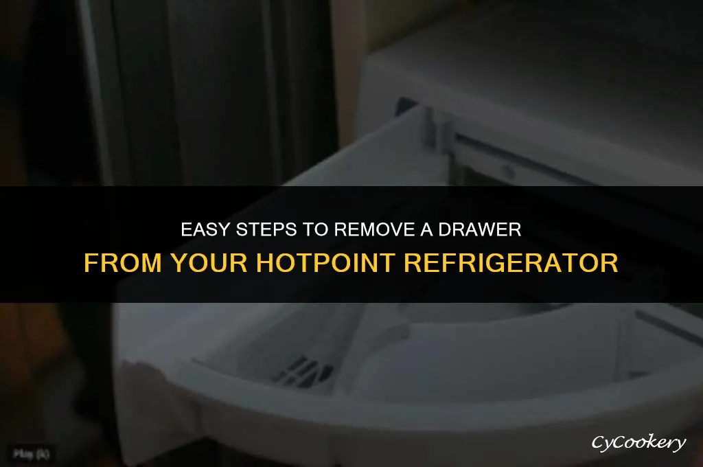 how to remove a drawer from hotpoint refrigerator