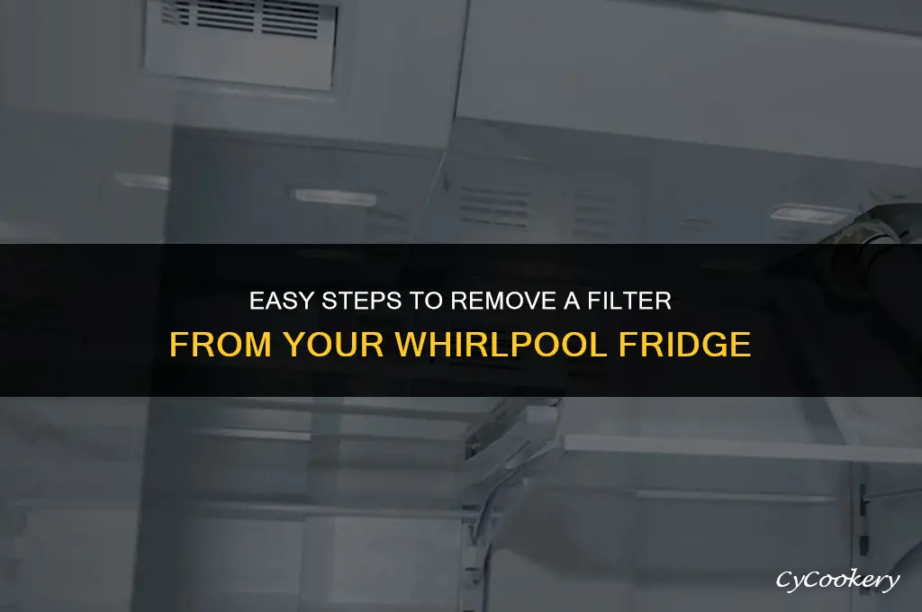 how to remove a filter from a whirlpool refrigerator