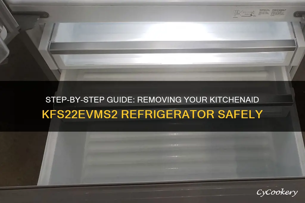 how to remove a kitchenaid refrigerator kfs22evms2