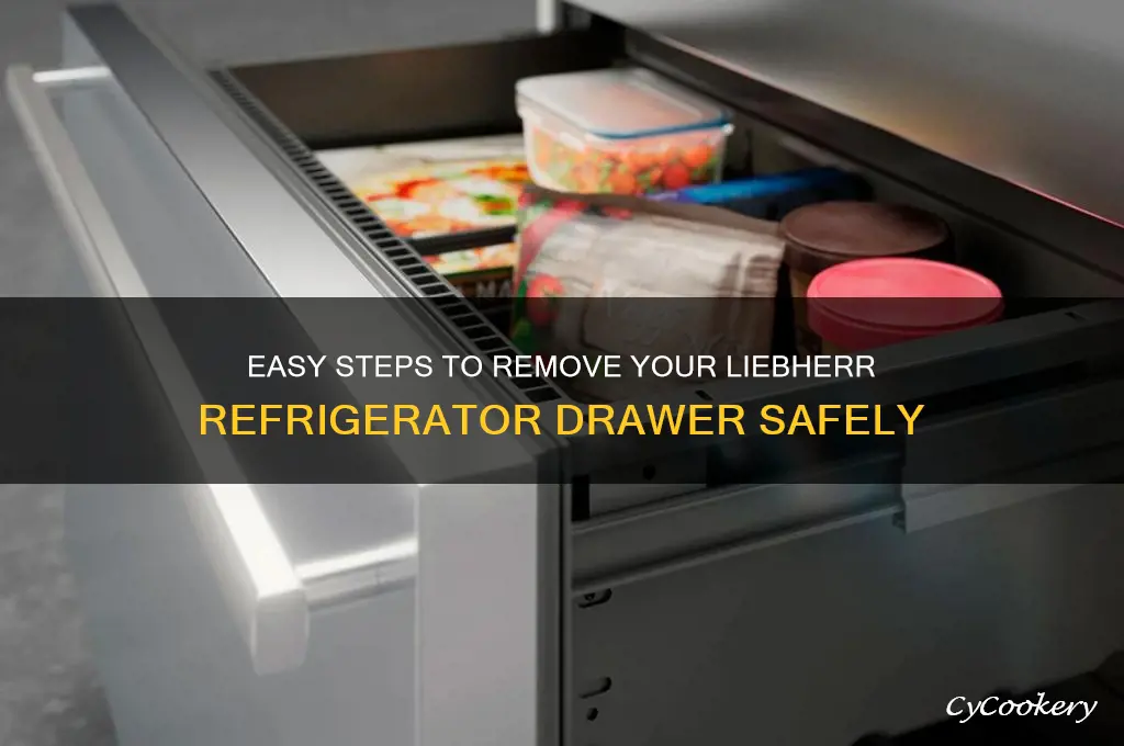 how to remove a liebherr refrigerator drawer