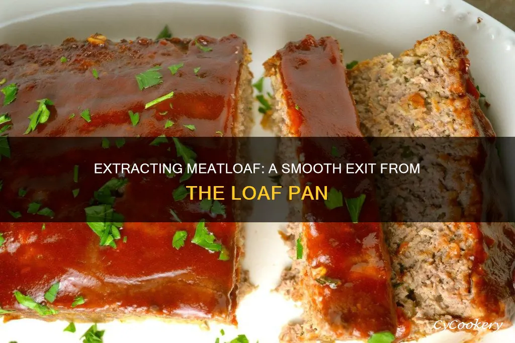 how to remove a meatloaf from a loaf pan