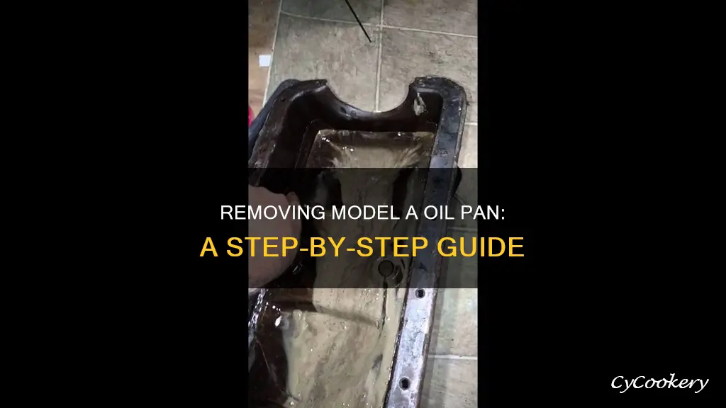 how to remove a model a oil pan