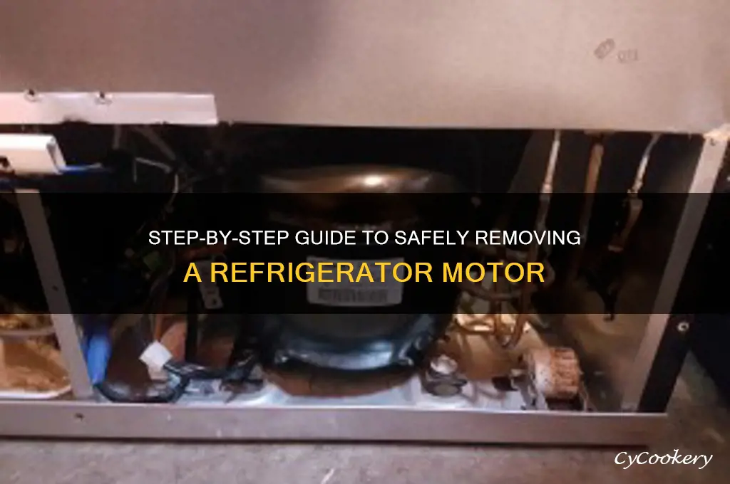 how to remove a motor from refrigerator