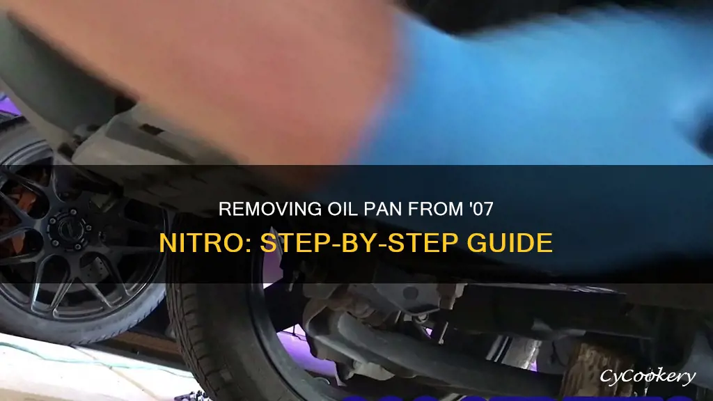 how to remove a oil pan off a 07 nitro