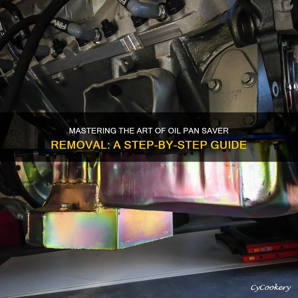 how to remove a oil pan saver