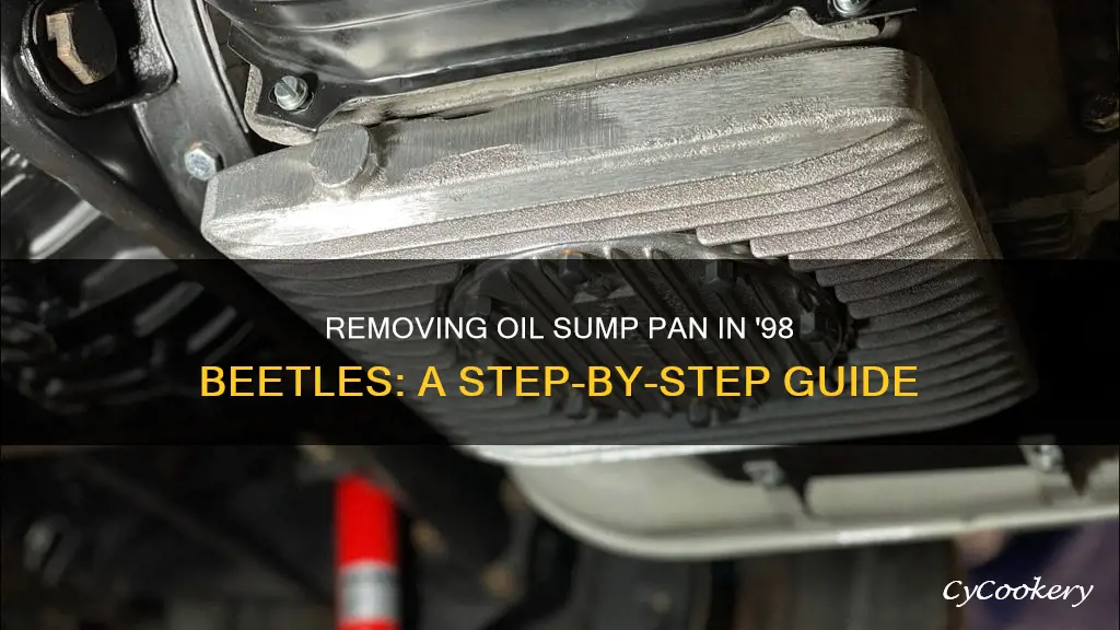 how to remove a oil sump pan beetle 1998